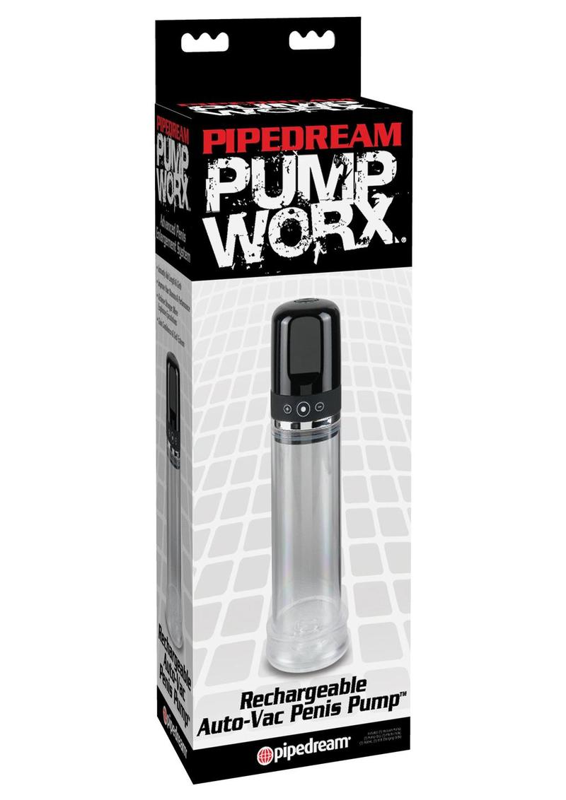 Pump Worx Rechargeable Auto Vac Penis Pump 7.5 Inches