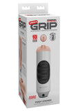 Masturbador masculino con vibración y agarre Mega Grip de Pipedream, color negro
