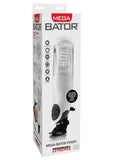 Masturbador recargable manos libres impermeable color blanco Mega Bator Pussy de Pipedream Extreme