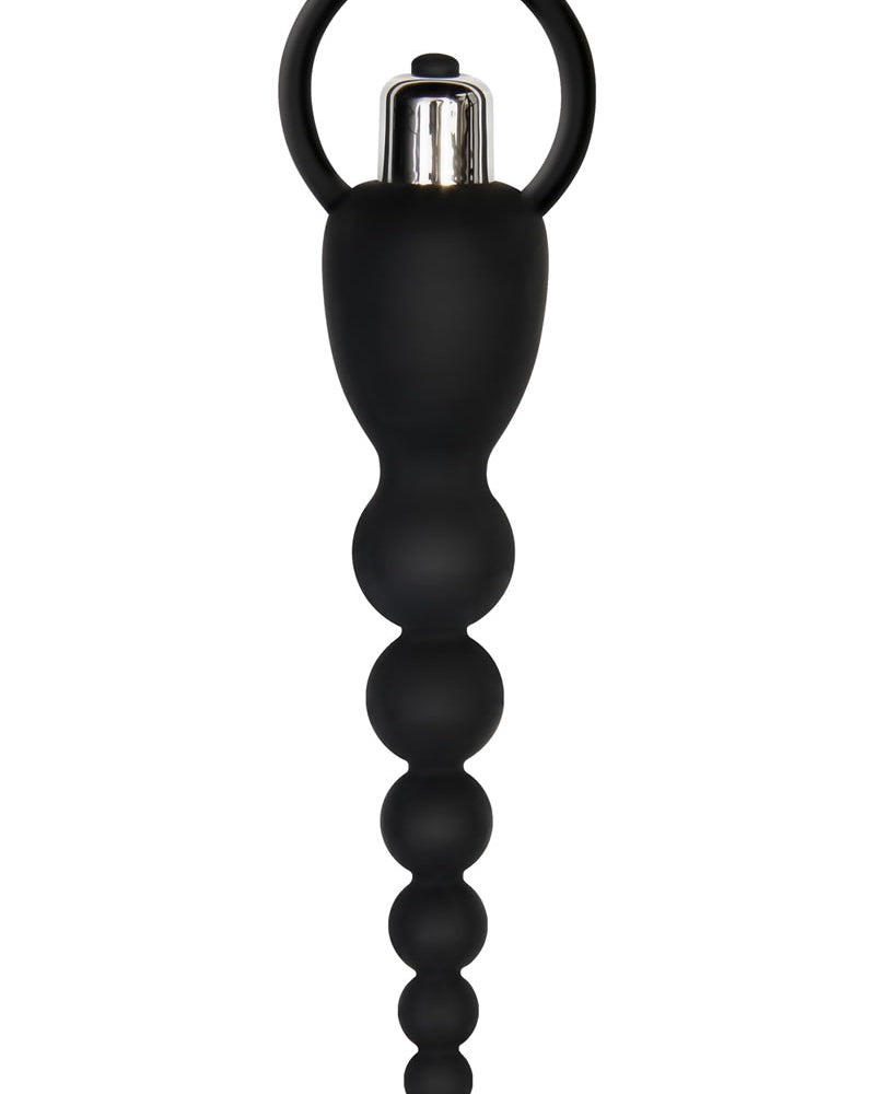 Adam and Eve - Vibrating Anal Beads Waterproof - Black