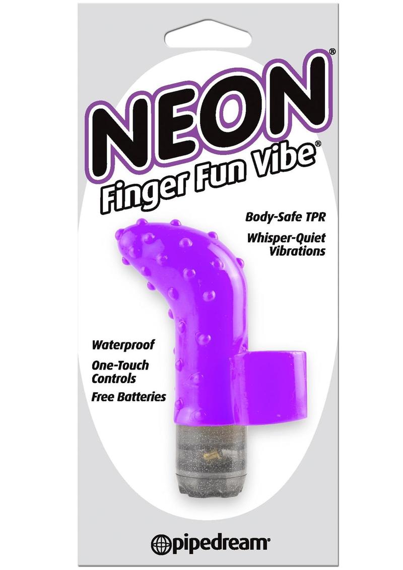 Vibrador cohete acanalado de neón morado