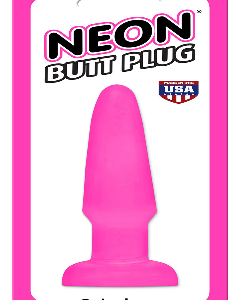 Tapón anal de neón rosa