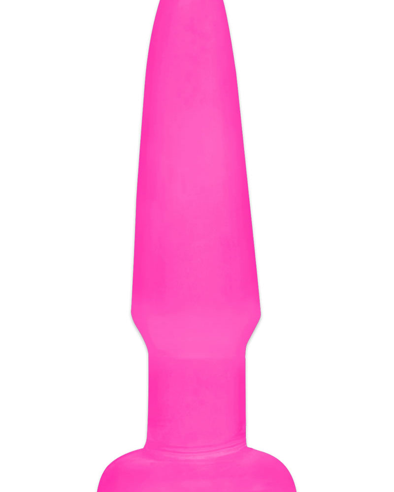 Tapón anal de neón rosa