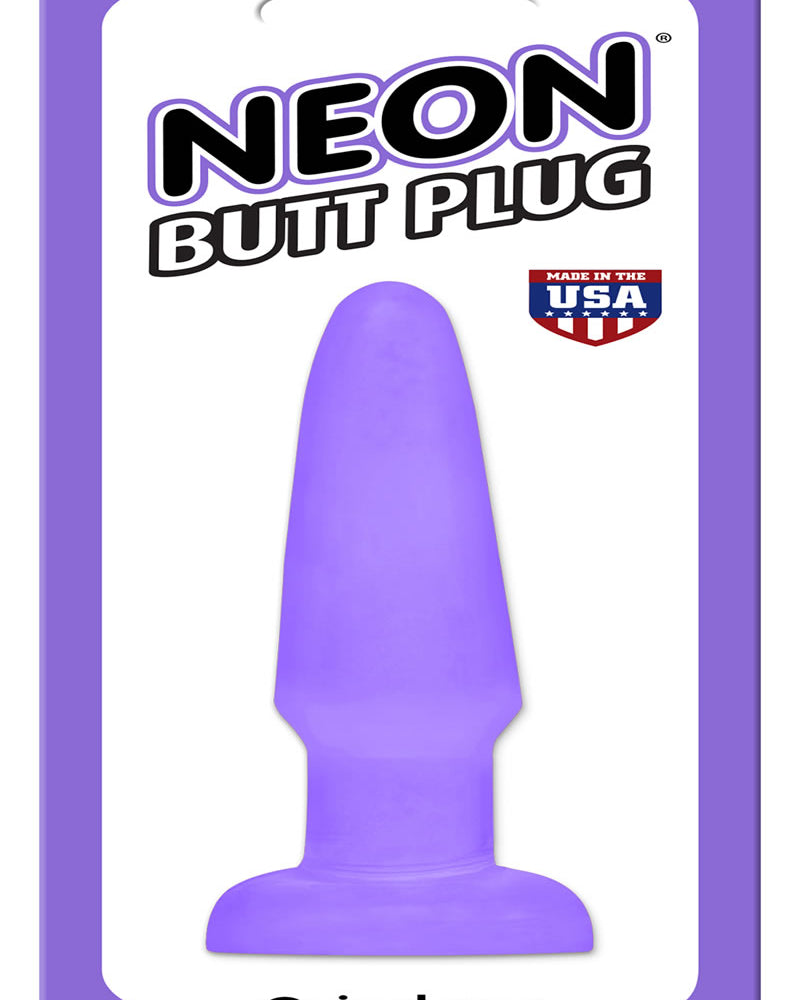 Tapón anal de neón morado
