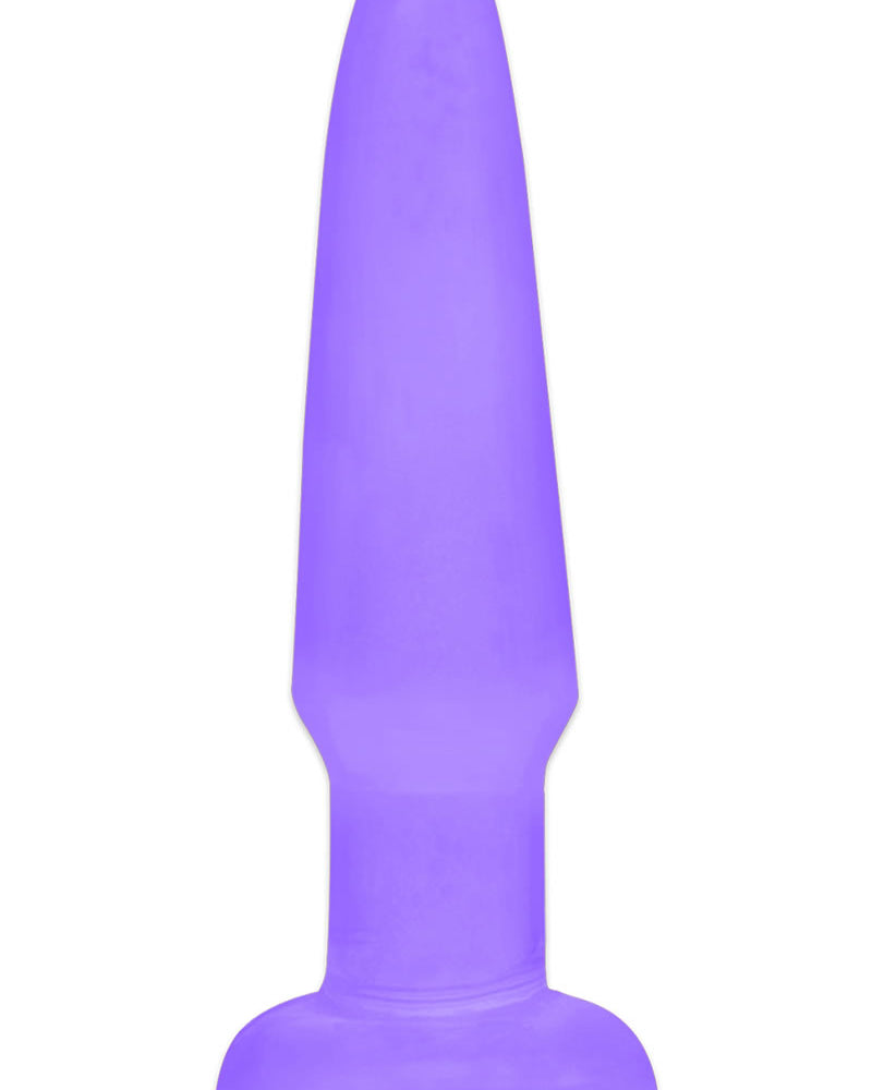 Tapón anal de neón morado