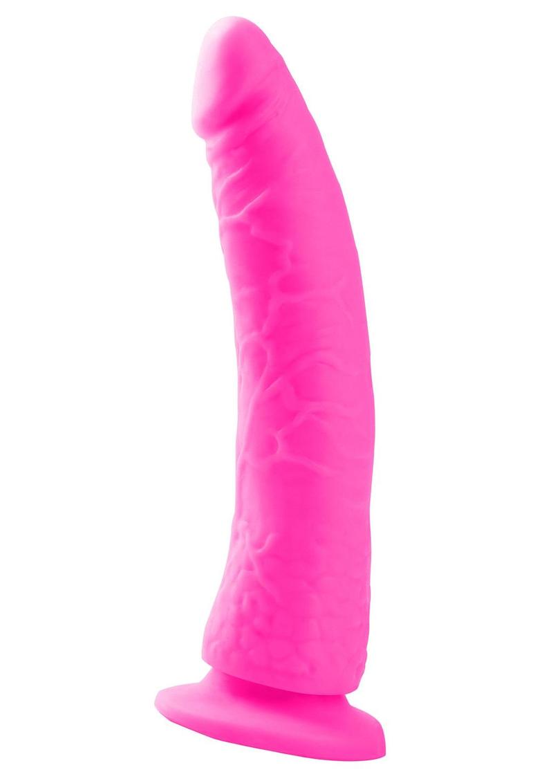 Consolador Neon Slim 7 de color rosa