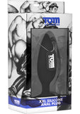 Tom Of Finland XXL Silicone Anal Plug Black 6.75 Inch