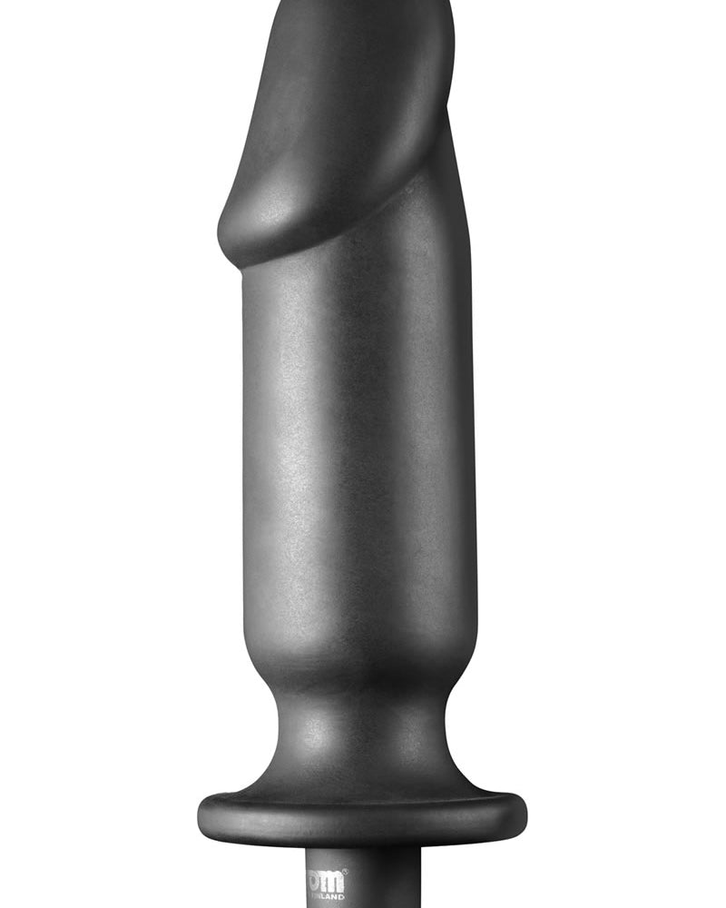 Tapón anal vibrador de silicona Tom Of Finland, color negro, 6 pulgadas