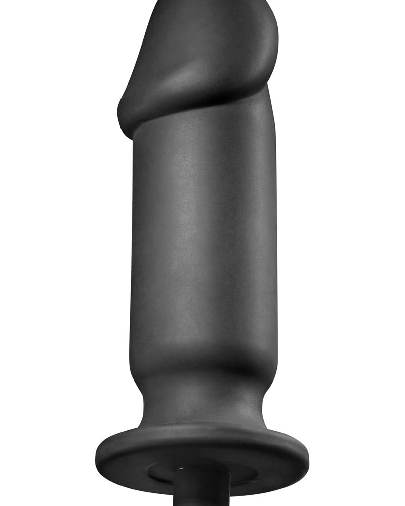 Tapón anal vibrador de silicona Tom Of Finland XL, color negro, 7,75 pulgadas