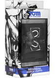 Esposas de tobillo de neopreno con cierre de Tom Of Finland en color negro