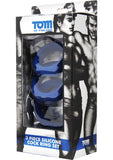 Juego de 3 anillos de silicona para el pene de Tom Of Finland, color azul