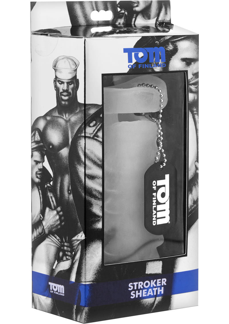 Funda para masturbador Tom Of Finland Stroker Sheath, color blanco, 5,5 pulgadas