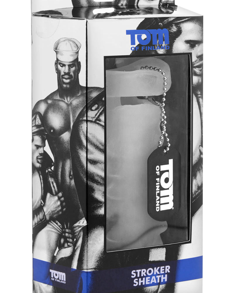 Funda para masturbador Tom Of Finland Stroker Sheath, color blanco, 5,5 pulgadas