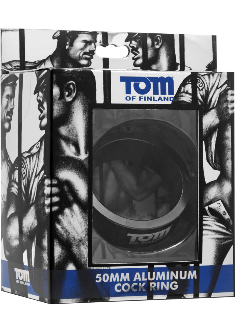 Anillo para el pene de aluminio de 50 mm de Tom Of Finland