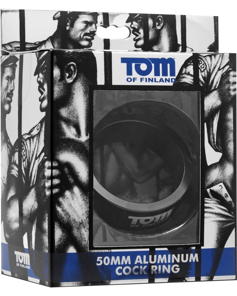 Anillo para el pene de aluminio de 50 mm de Tom Of Finland