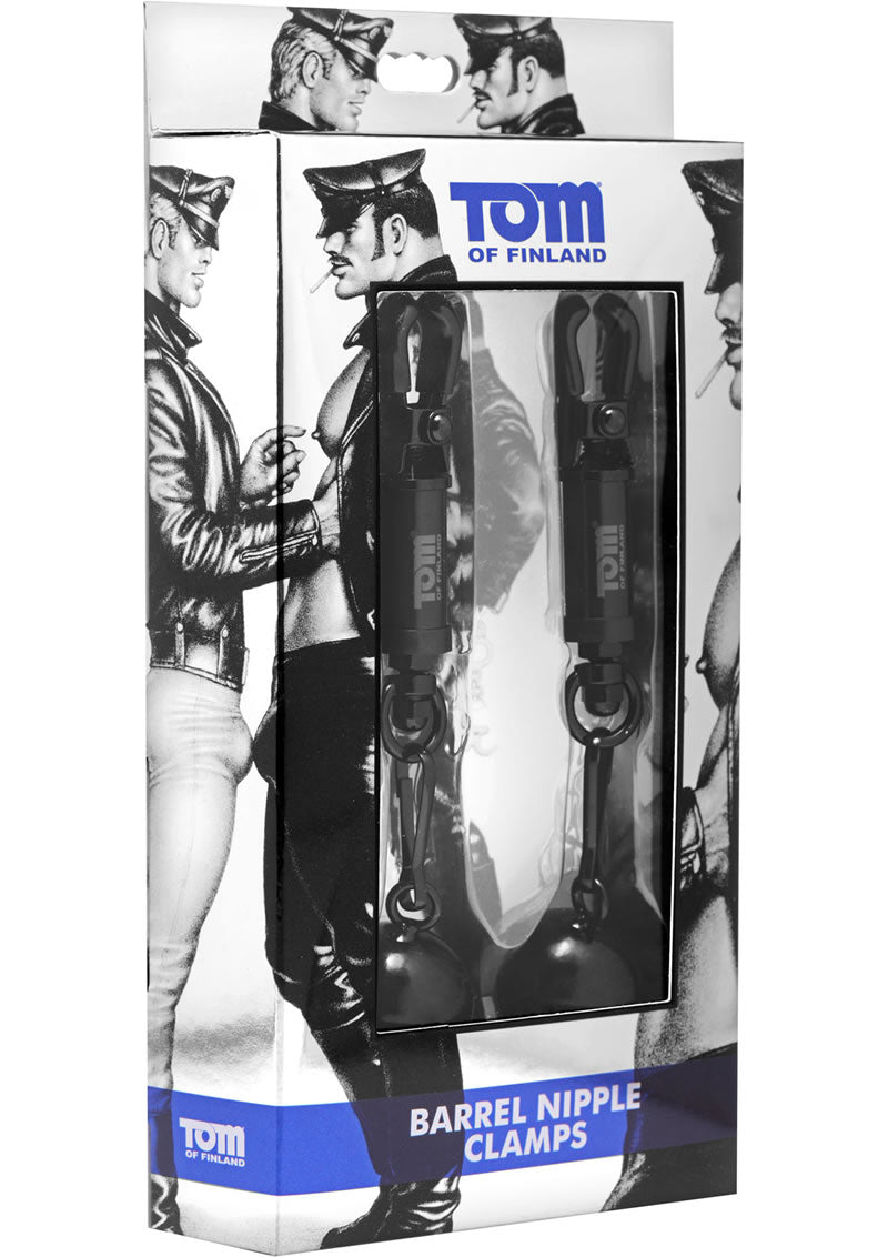 Pinzas para pezones de barril de Tom Of Finland con pesas de 4 onzas