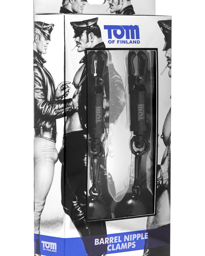 Pinzas para pezones de barril de Tom Of Finland con pesas de 4 onzas