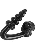 Anillo para el pene con estimulador anal Master Series The Tower, color negro, 4,38