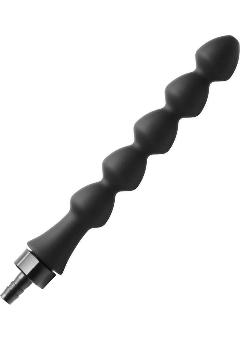 Canal Five Bulb Silicone Enema Attachment Black 10 Inch