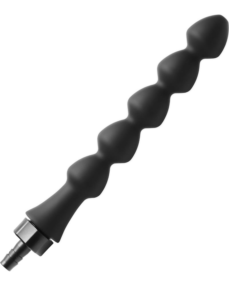 Canal Five Bulb Silicone Enema Attachment Black 10 Inch