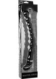Penetrador con varita de silicona vibratoria Scepter de 10 funciones, color negro, 14 pulgadas