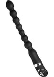 Penetrador con varita de silicona vibratoria Scepter de 10 funciones, color negro, 14 pulgadas