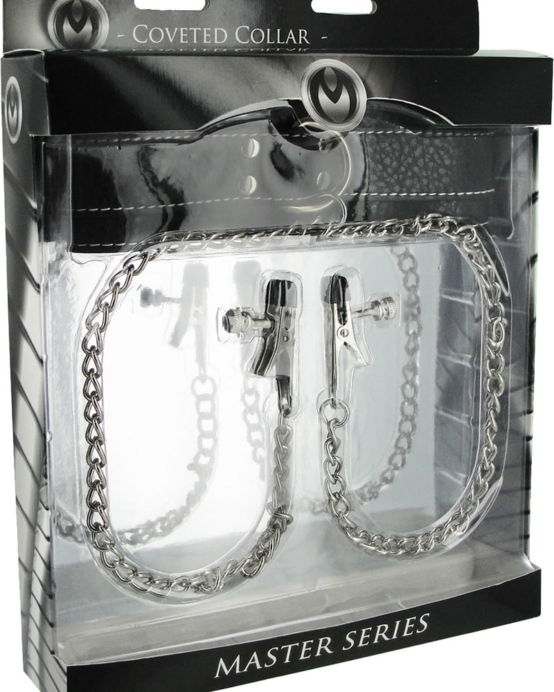 Collar y abrazadera ajustables Master Series Coveted de cuero y metal