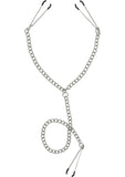Tornillo de banco ajustable para pezón y clítoris de la serie Master Anais, estilo Y, de metal, de 24,5 pulgadas