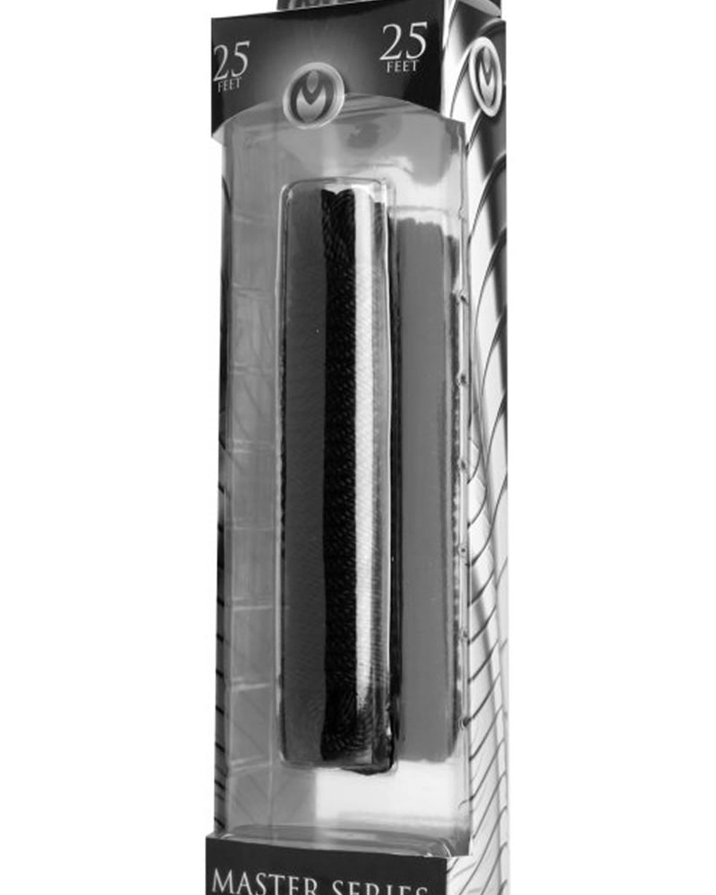 Master Series Karada Black Nylon Bondage Rope Black 25 Foot