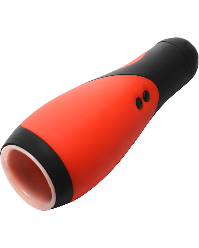 Masturbador automático Vibra Head Bionic Stroker de 8,5 pulgadas, color rojo