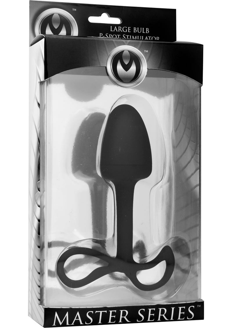 Astral Large Bulb P Spot Anal Stimulator Black 6 Inch