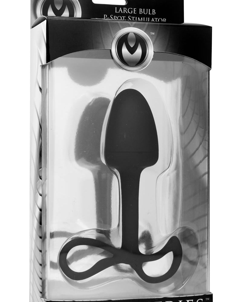 Estimulador anal Astral Large Bulb P Spot de 6 pulgadas, color negro