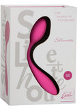 Silhouette S8 Masajeador recargable de silicona resistente al agua color rosa 6,25