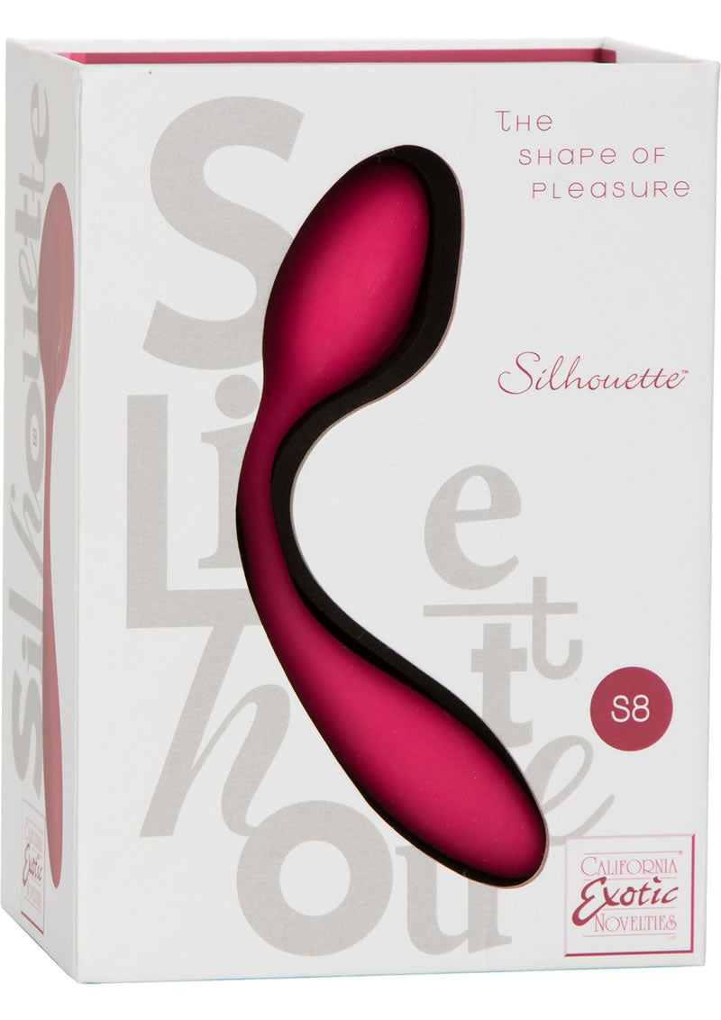 Silhouette S8 Silicone Rechargeable Massager Waterproof Red 6.25