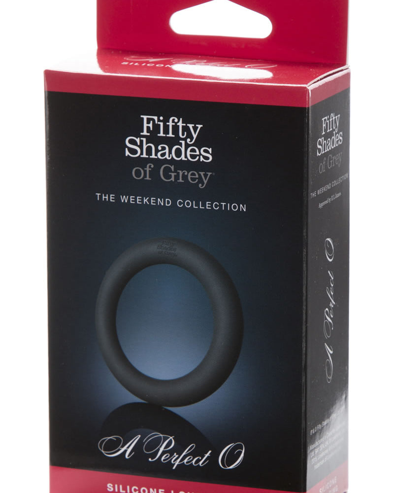 Anillo para el pene de silicona color negro de Cincuenta sombras de Grey