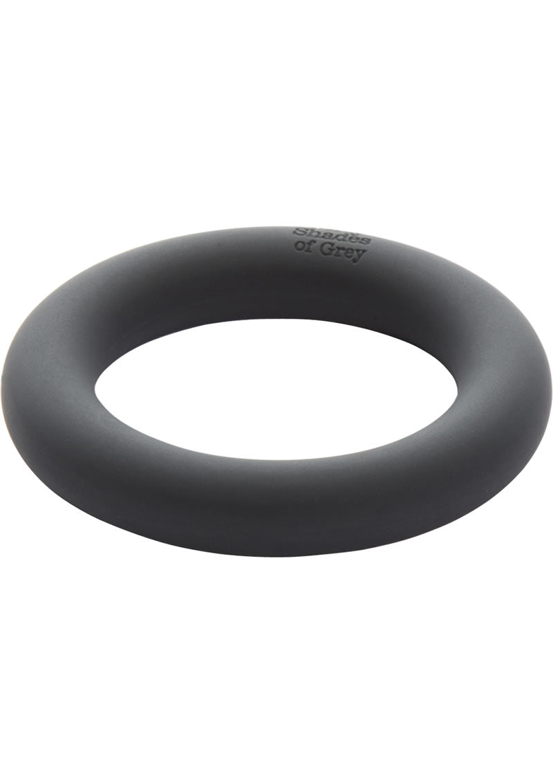 Anillo para el pene de silicona color negro de Cincuenta sombras de Grey