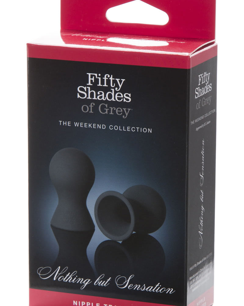 Pinzas para pezones de silicona Nothing But Sensation de Fifty Shades Of Grey en color negro