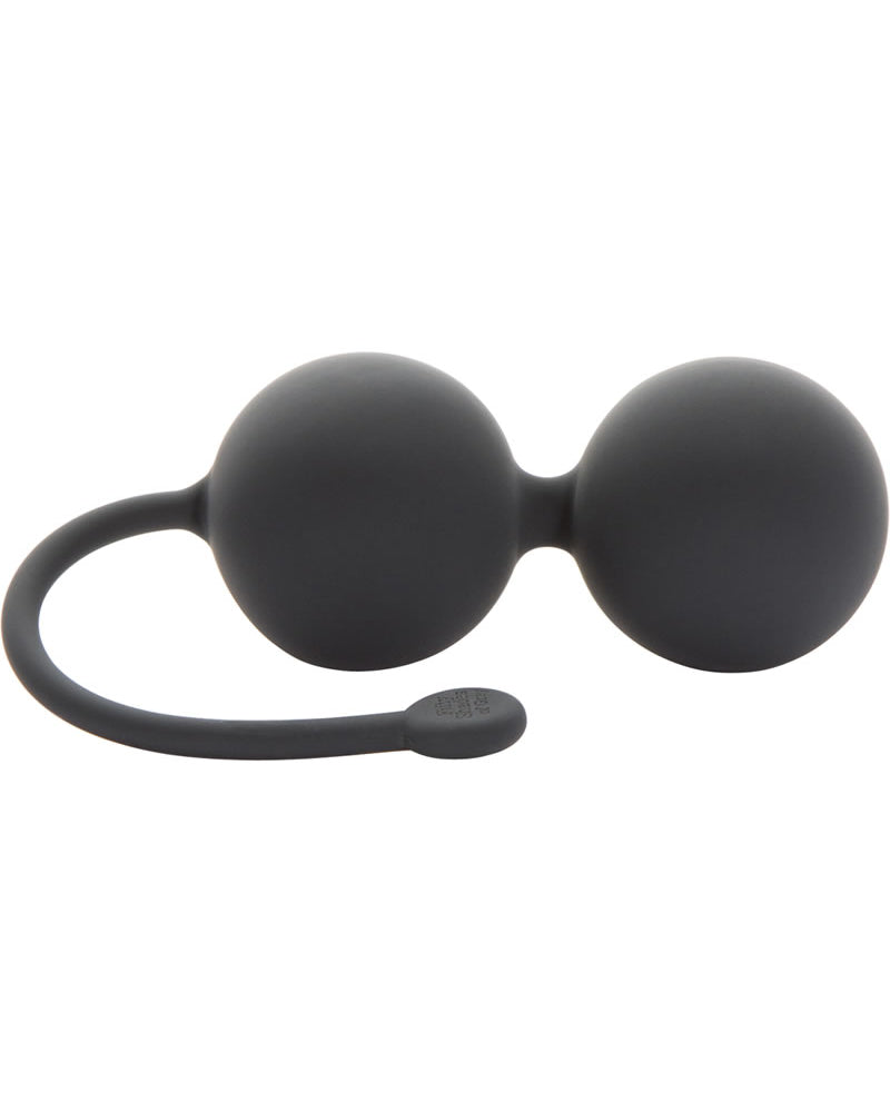 Pelotas de silicona tensoras y apretadas de Fifty Shades of Grey, color negro