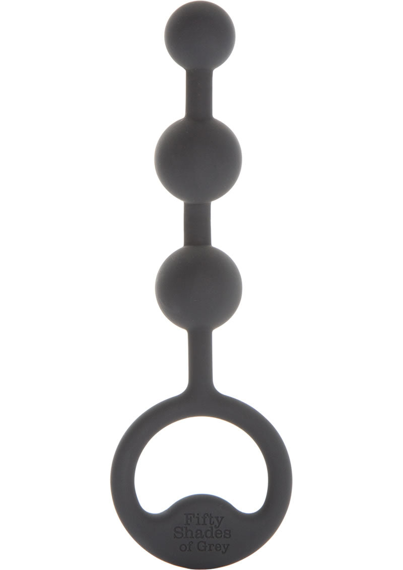 Fifty Shades Of Grey Carnal Bliss Silicone Anal Beads Black