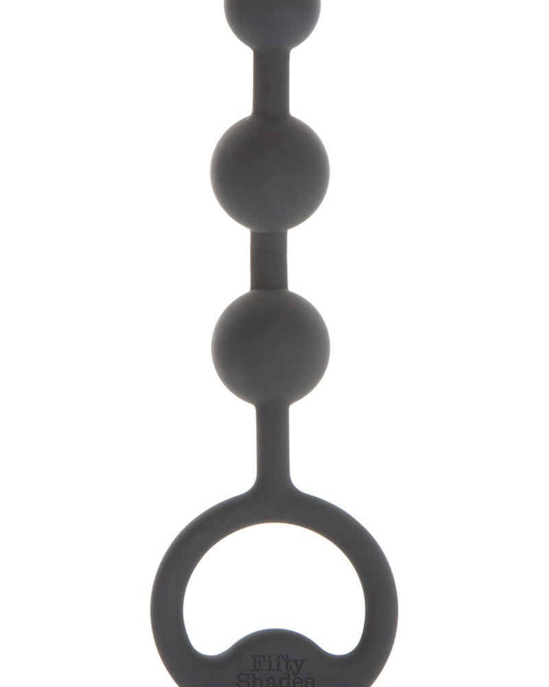 Cincuenta sombras de Grey Carnal Bliss Bolas anales de silicona negras