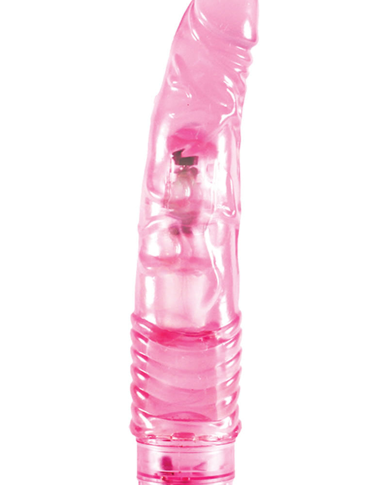 B Yours Vibe 02 Realistic Jelly Vibrator Waterproof Pink 9 Inch