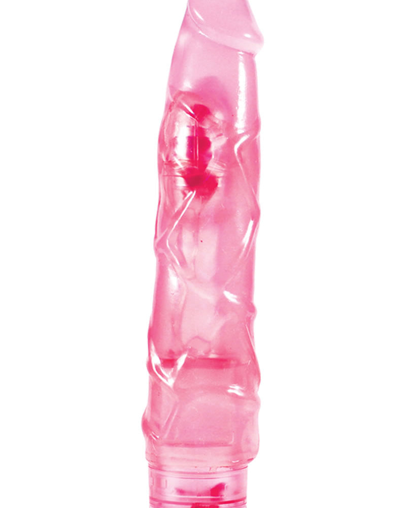 B Yours Vibe 01 Realistic Jelly Vibrator Waterproof Pink 9 Inch