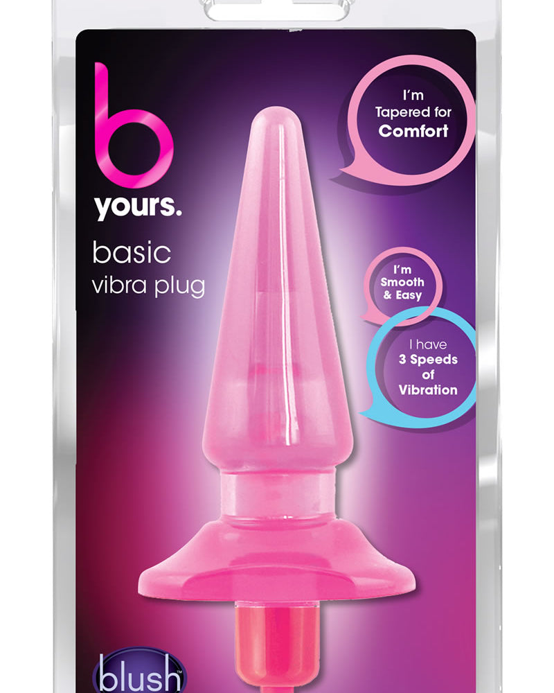 B Yours Basic Vibra Plug Impermeable Rosa 4,25 Pulgadas