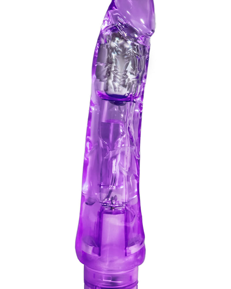 Naturally Yours Mambo Vibe Jelly Realistic Vibrator Waterproof Purple 9 Inch