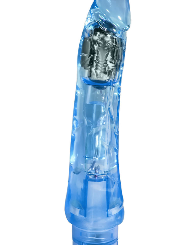 Naturally Yours Mambo Vibe Jelly Realistic Vibrator Waterproof Blue 9 Inch