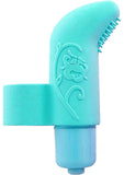 Play With Me Silicone Finger Vibe Waterproof Blue 3.5 Inch