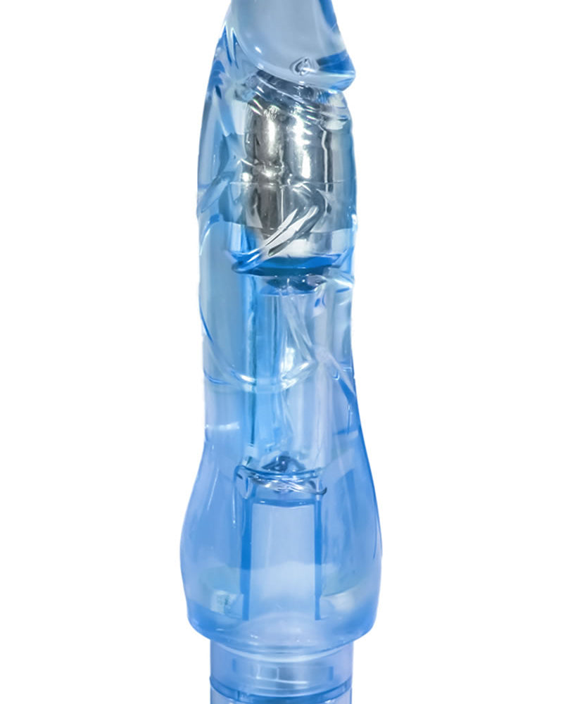 Naturally Yours Fantasy Vibe Jelly Realistic Vibrator Waterproof Blue 8.5 Inch