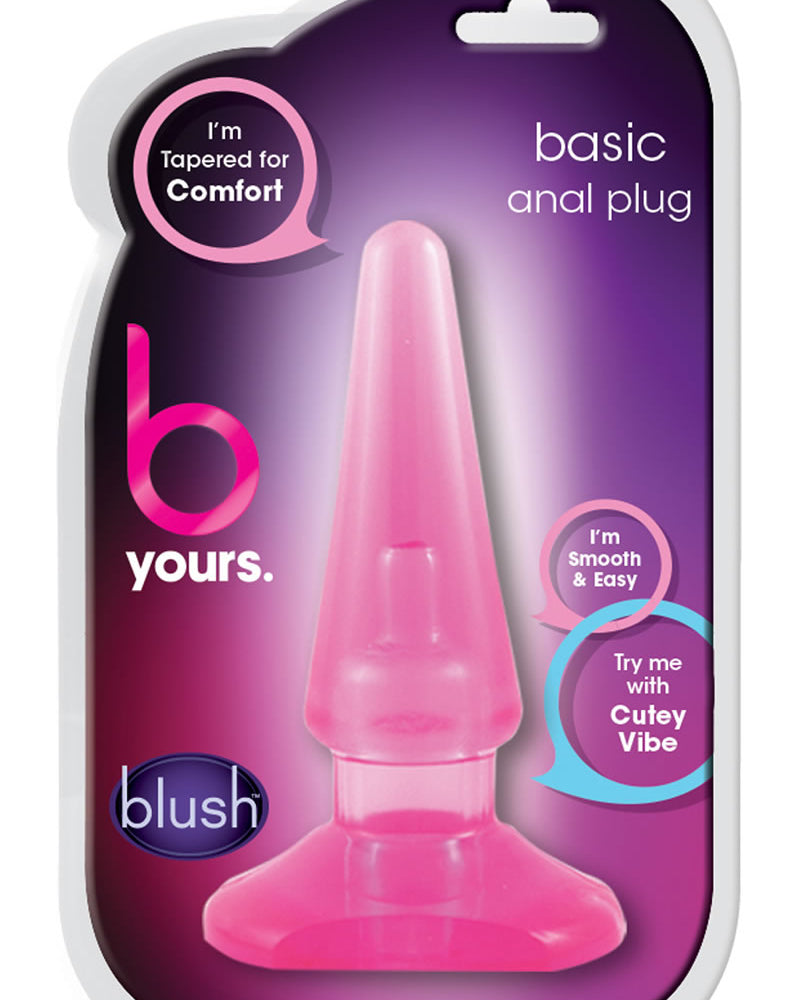 Tapón anal básico B Yours rosa de 4,25 pulgadas