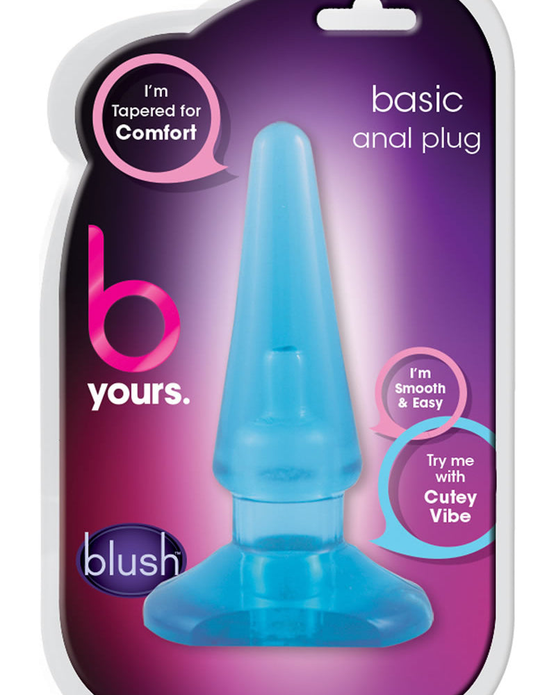 Plug anal básico B Yours azul de 4,25 pulgadas