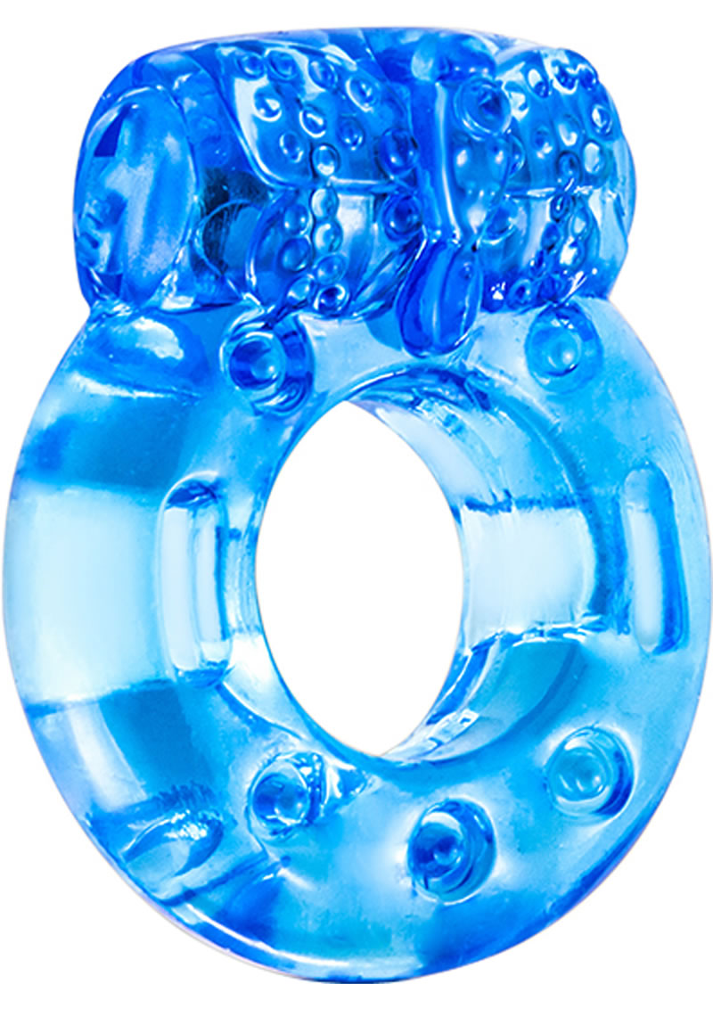 Anillo para el pene reutilizable Stay Hard azul